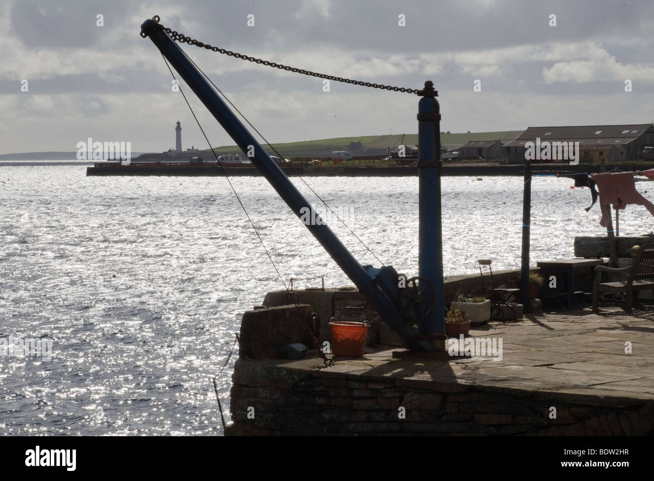 pier, orkney islands, scotland Stock Photo
