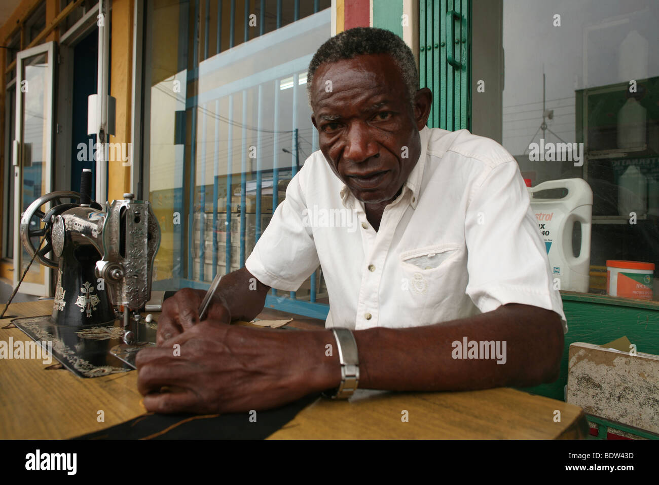 Congolese tailor Stock Photo