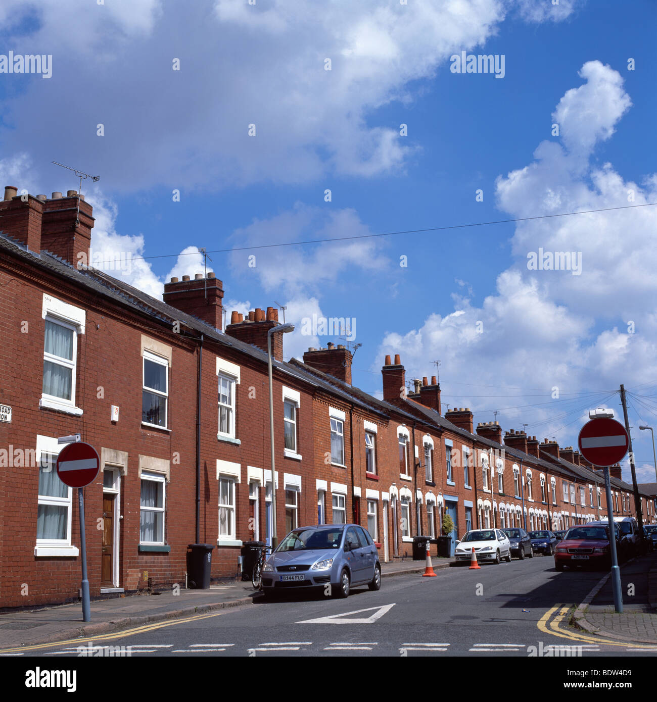 A traditional row of terraced houses on Avenue Road Extension in