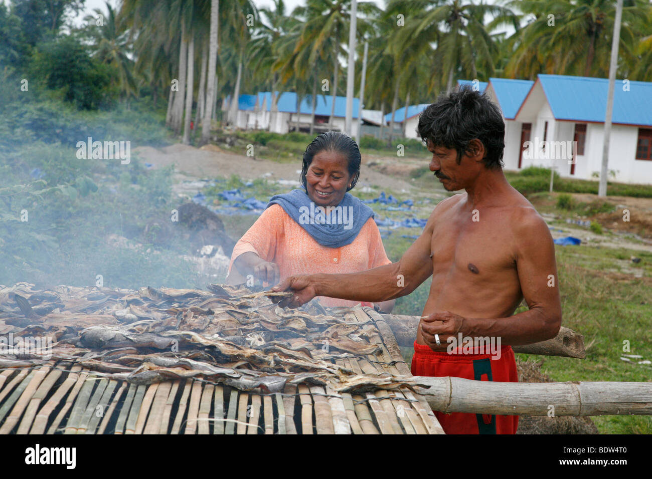 INDONESIA CRS housing project at Seunebok Tuengoh relocation site ...