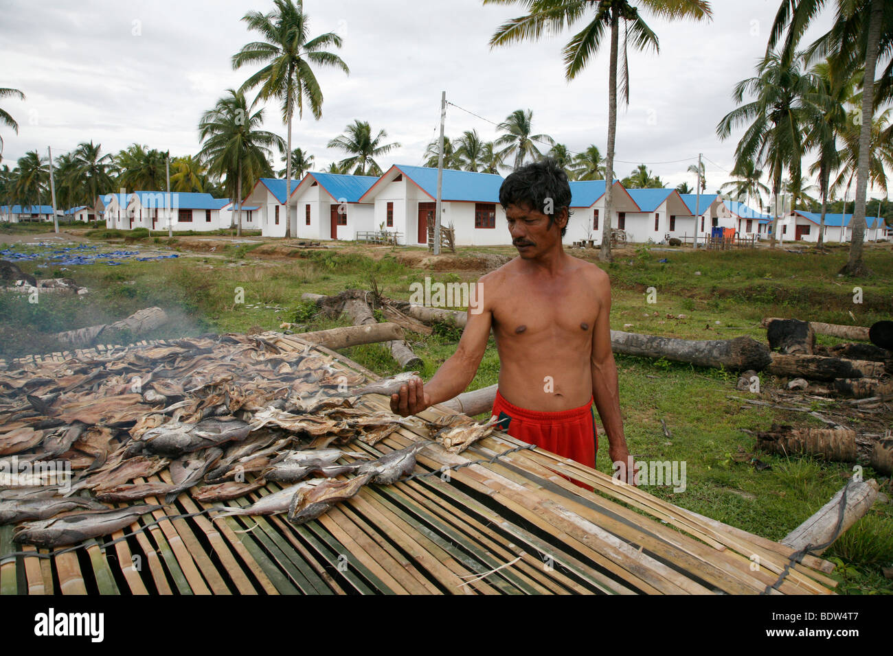 INDONESIA CRS housing project at Seunebok Tuengoh relocation site ...