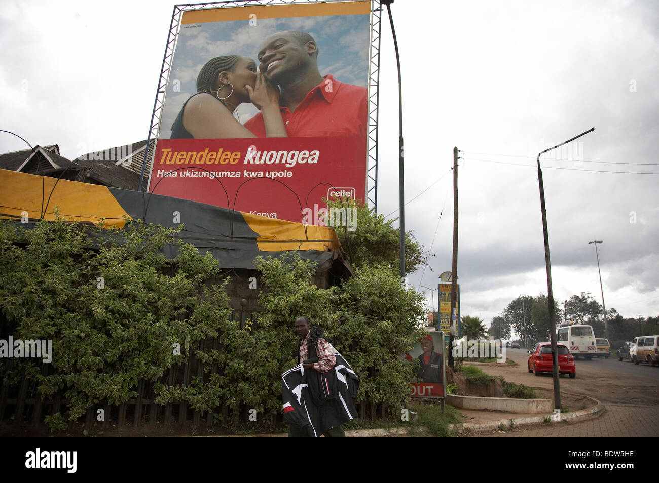 KENYA Cellphone advertisement, Nairobi. Photo by Sean Sprague 2007