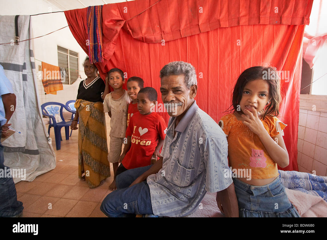 Timor Leste Camp For Internally Displaced People Idps In The Old Stock Photo Alamy