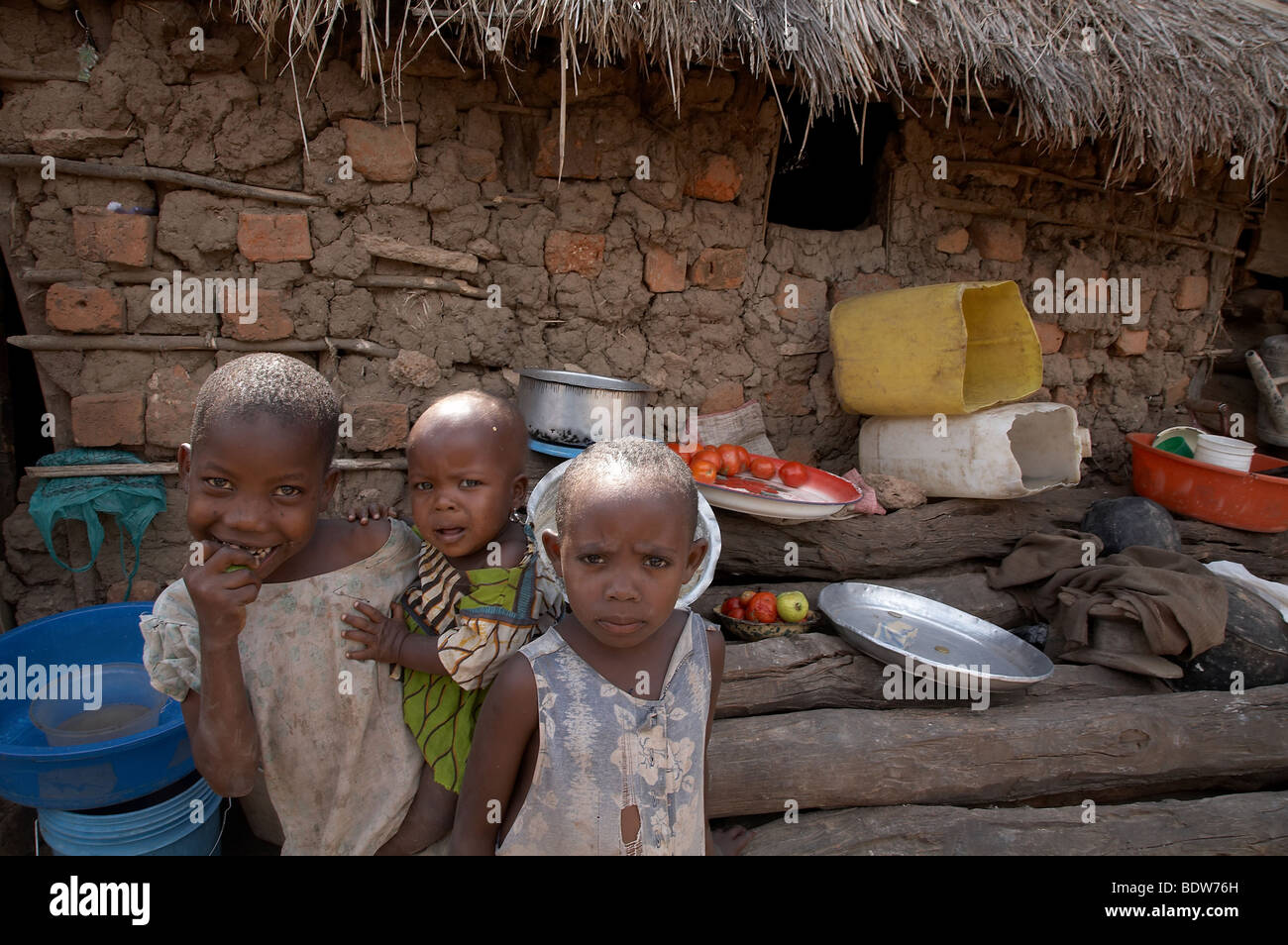 TANZANIA Children of Kalabezo. Photo by Sean Sprague 2007 Stock Photo