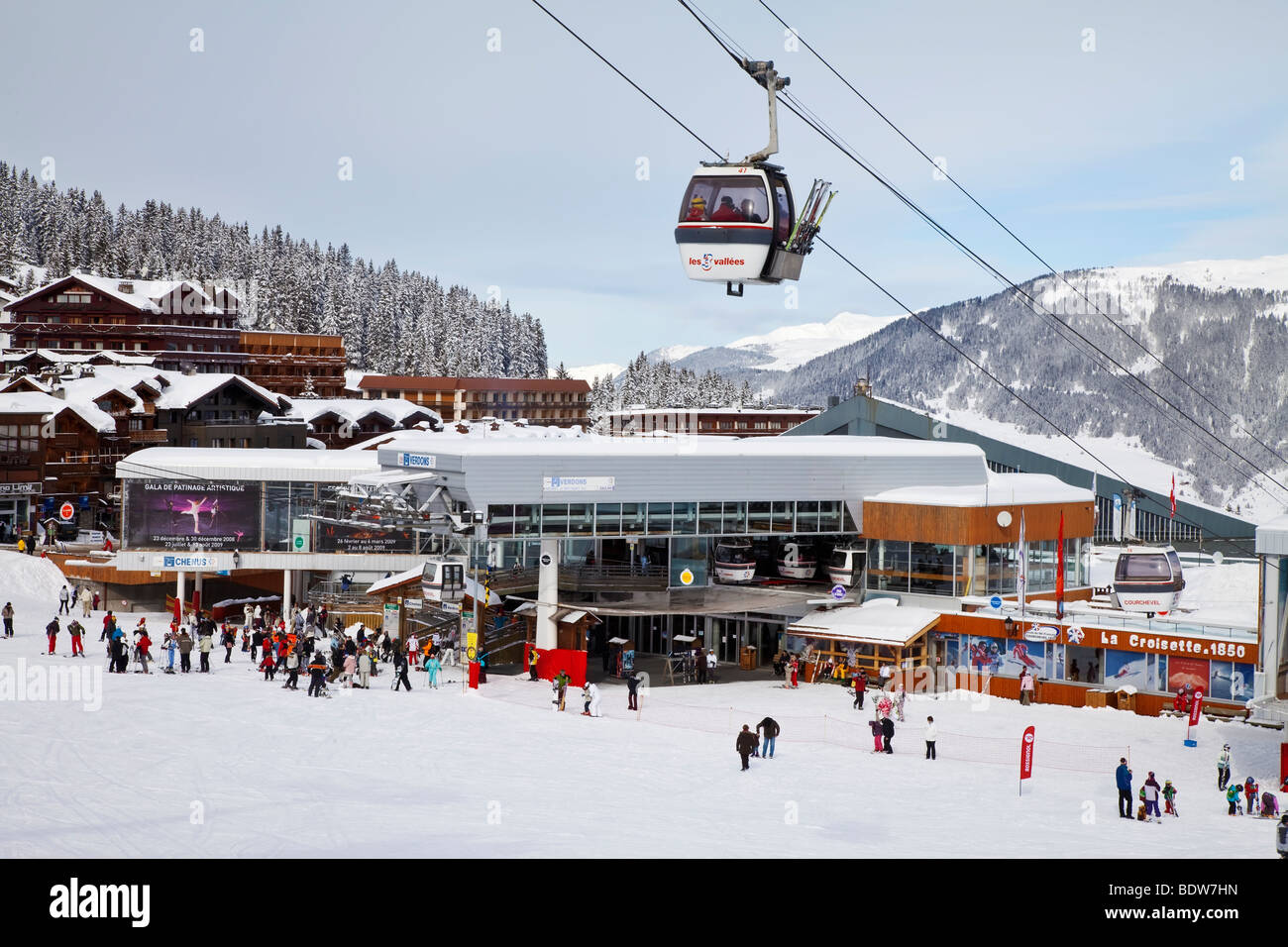 Courchevel 1850 ski resort in the Three Valleys, Les Trois Vallees