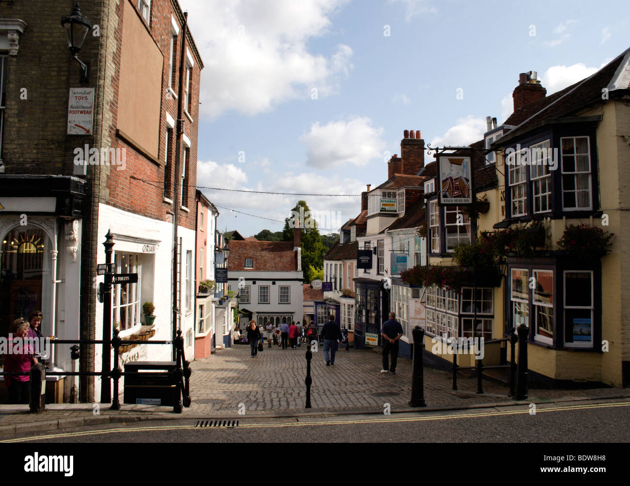 Quay Street Lymington Hampshire Stock Photo