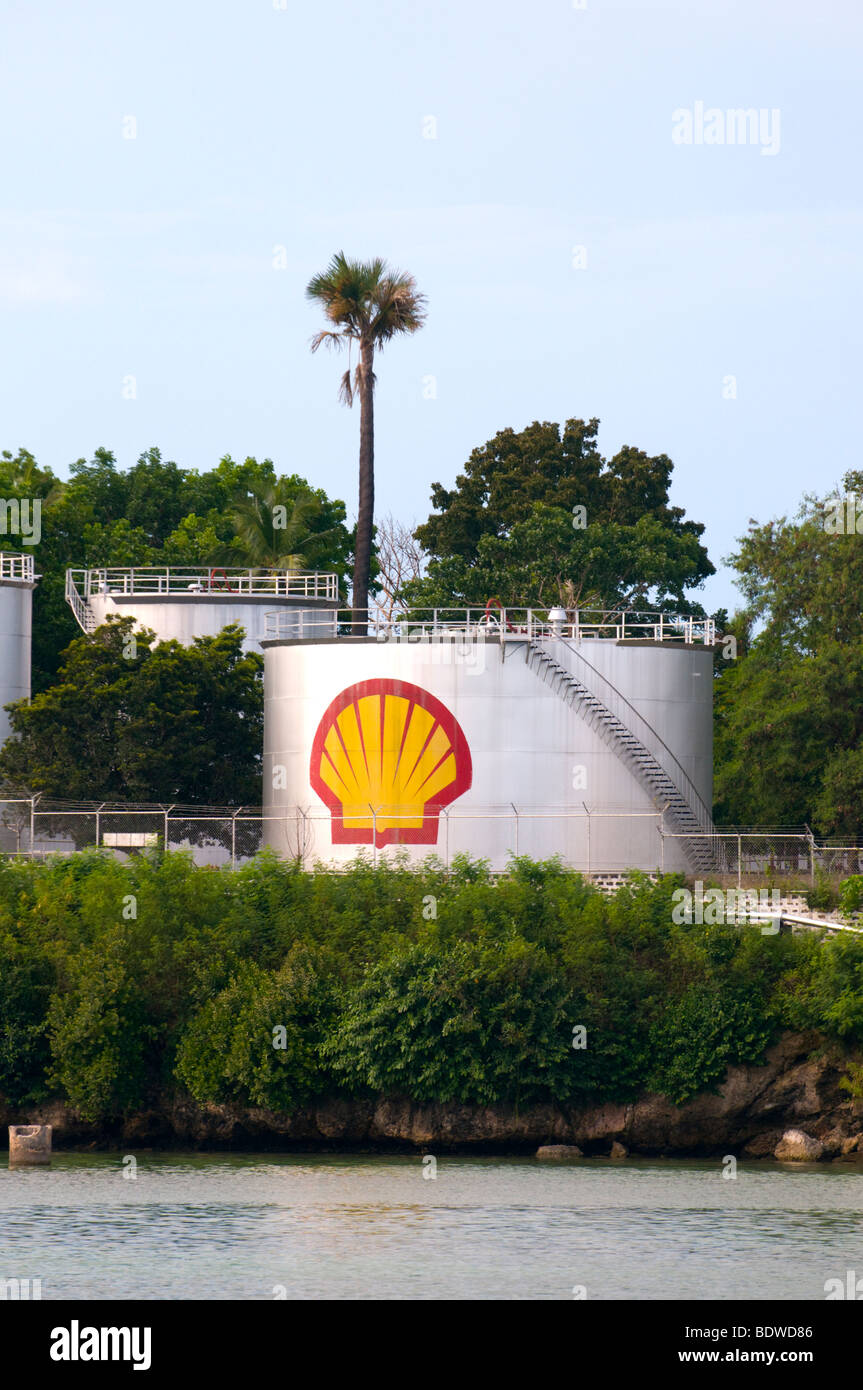 Shell Oil in Philippines Stock Photo