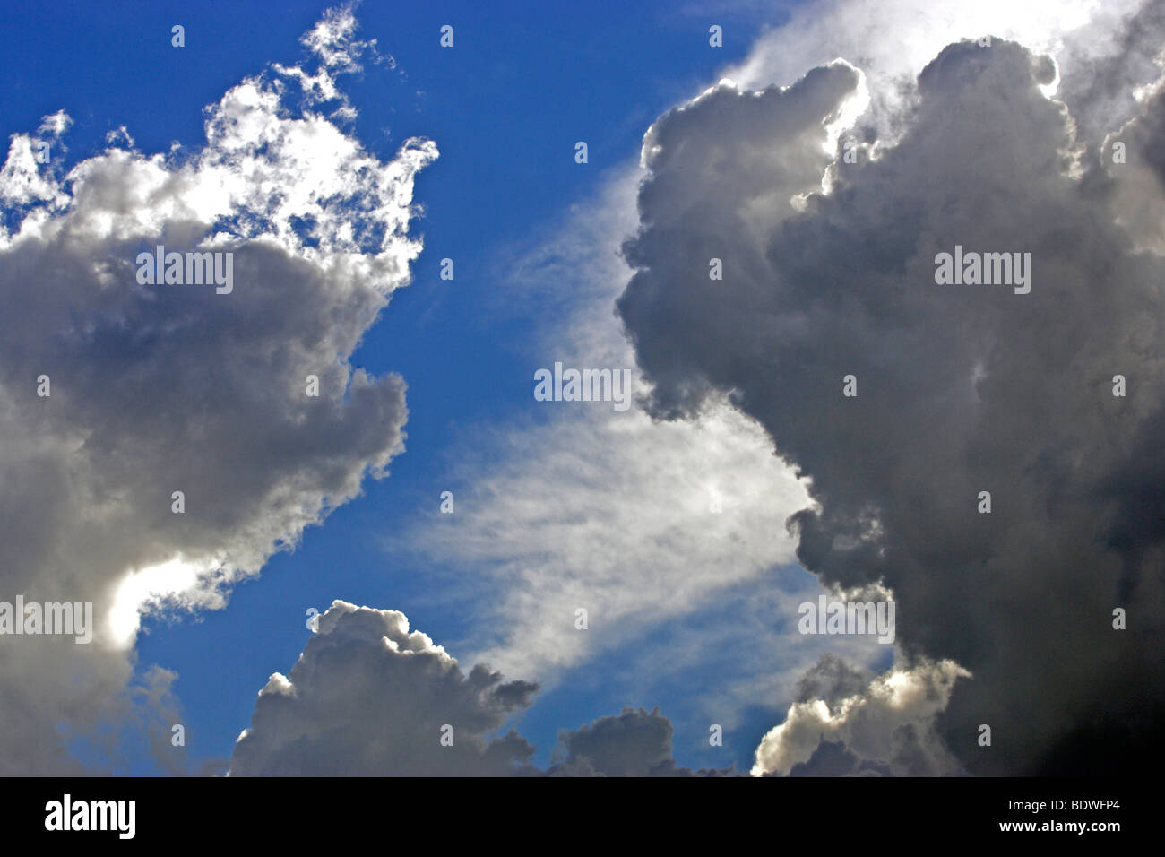 Dramatic clouds Stock Photo