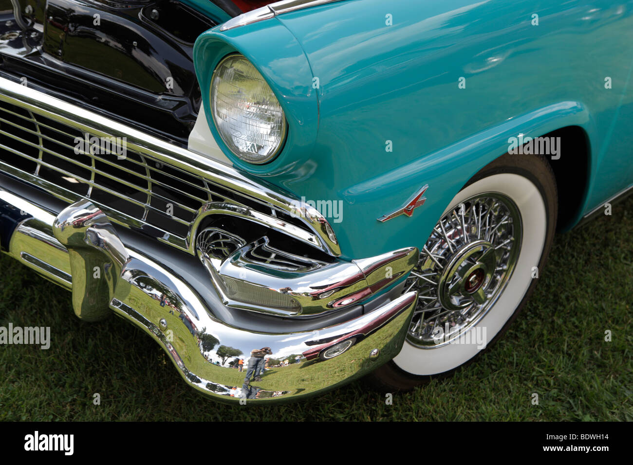1956 ford sunliner. Smithville, Indiana car show Stock Photo Alamy