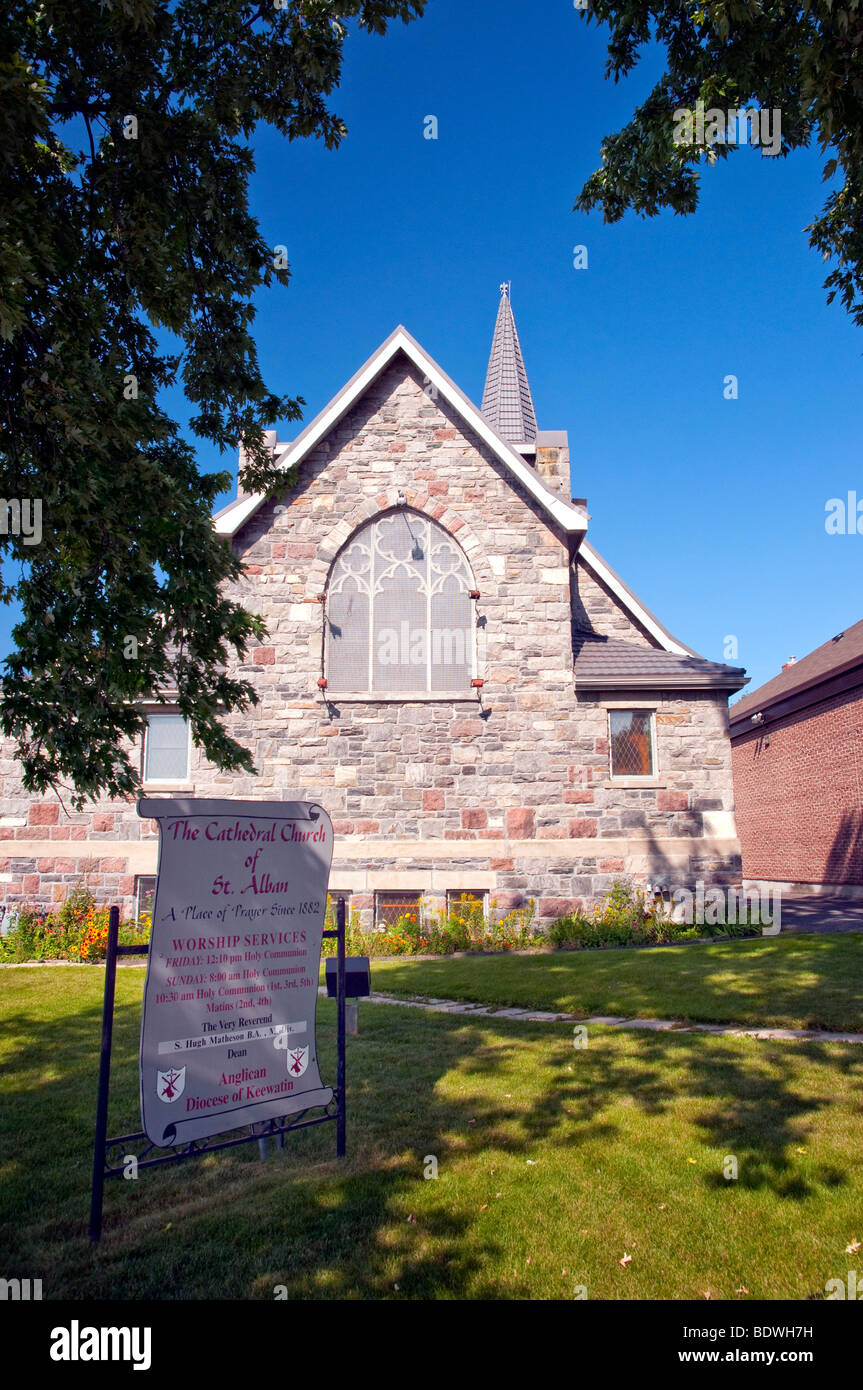The St. Alban church in Kenora, Ontario, Canada Stock Photo