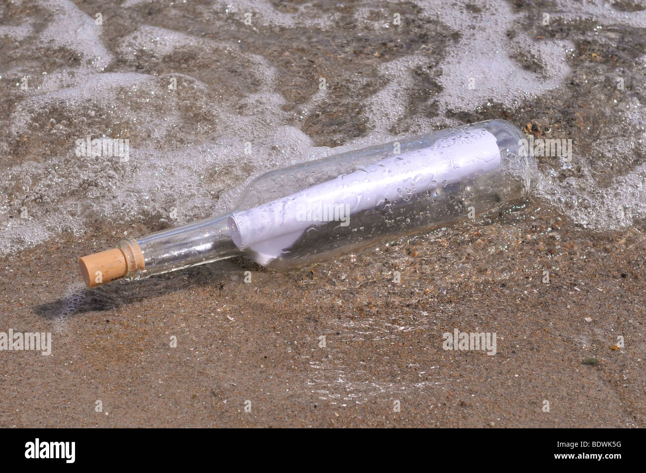 Message in a bottle Stock Photo Alamy