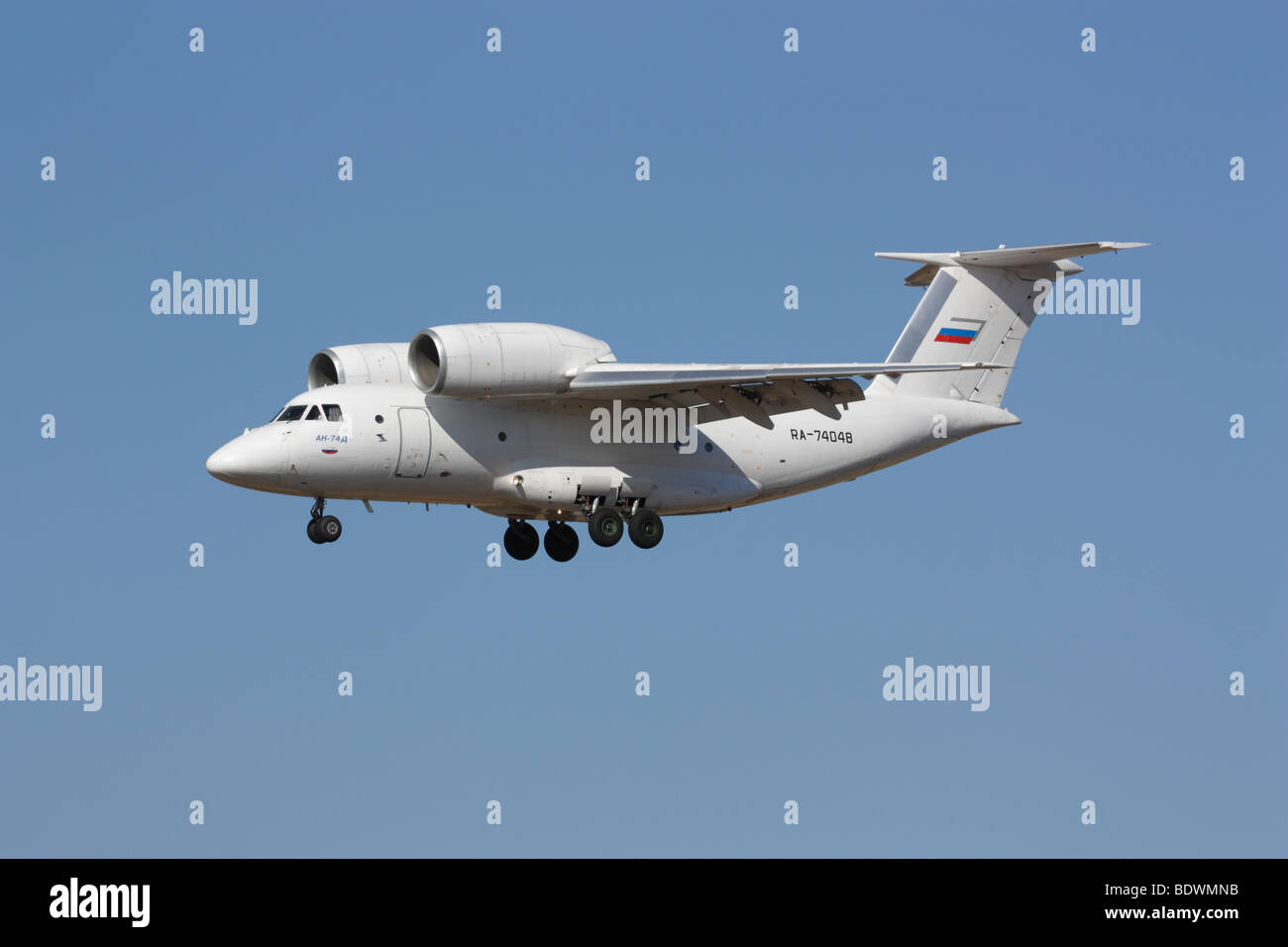 Antonov An-74 STOL (short takeoff and landing) cargo jet on ...