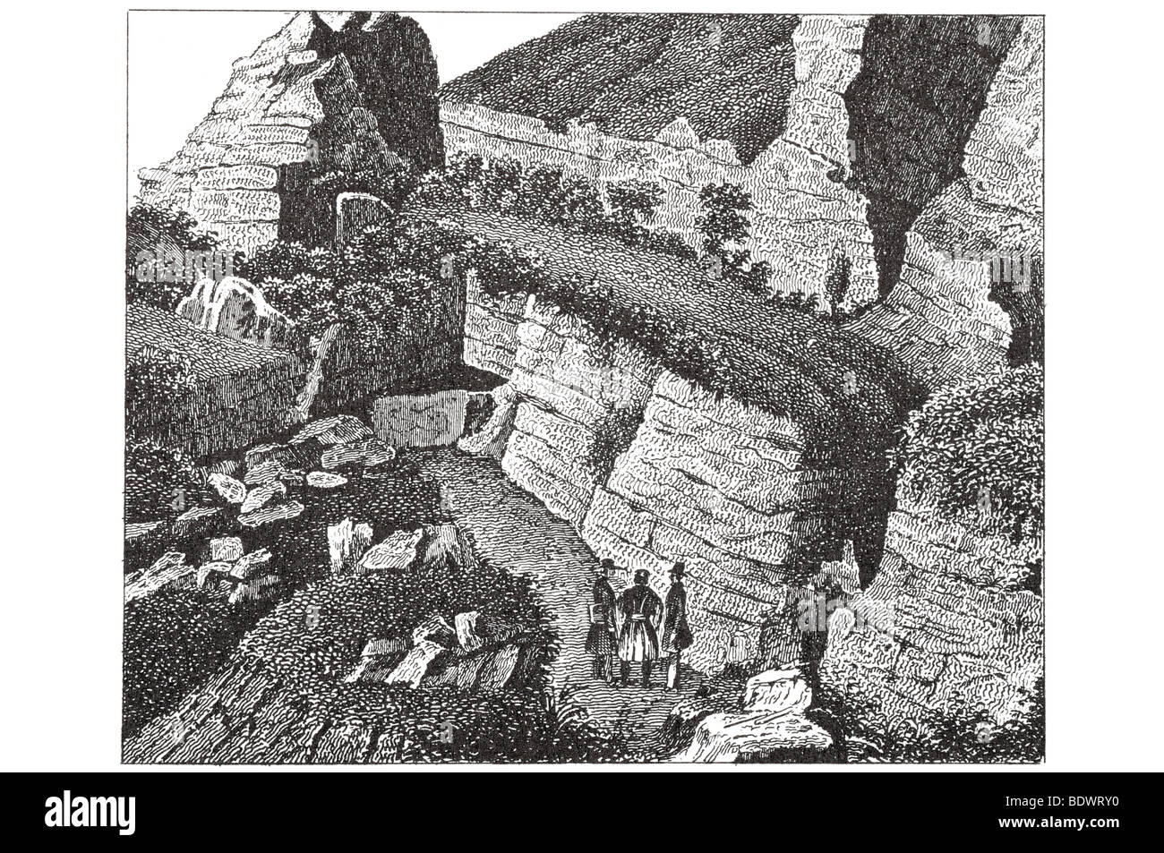 rock formation grotto del cane near naples cave Stock Photo Alamy