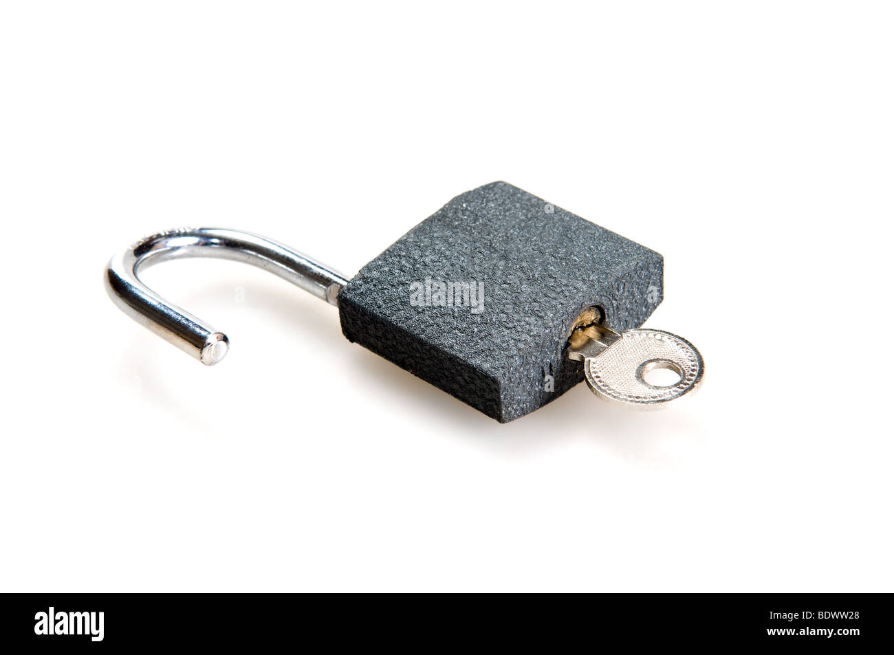 padlock isolated on a white background Stock Photo - Alamy