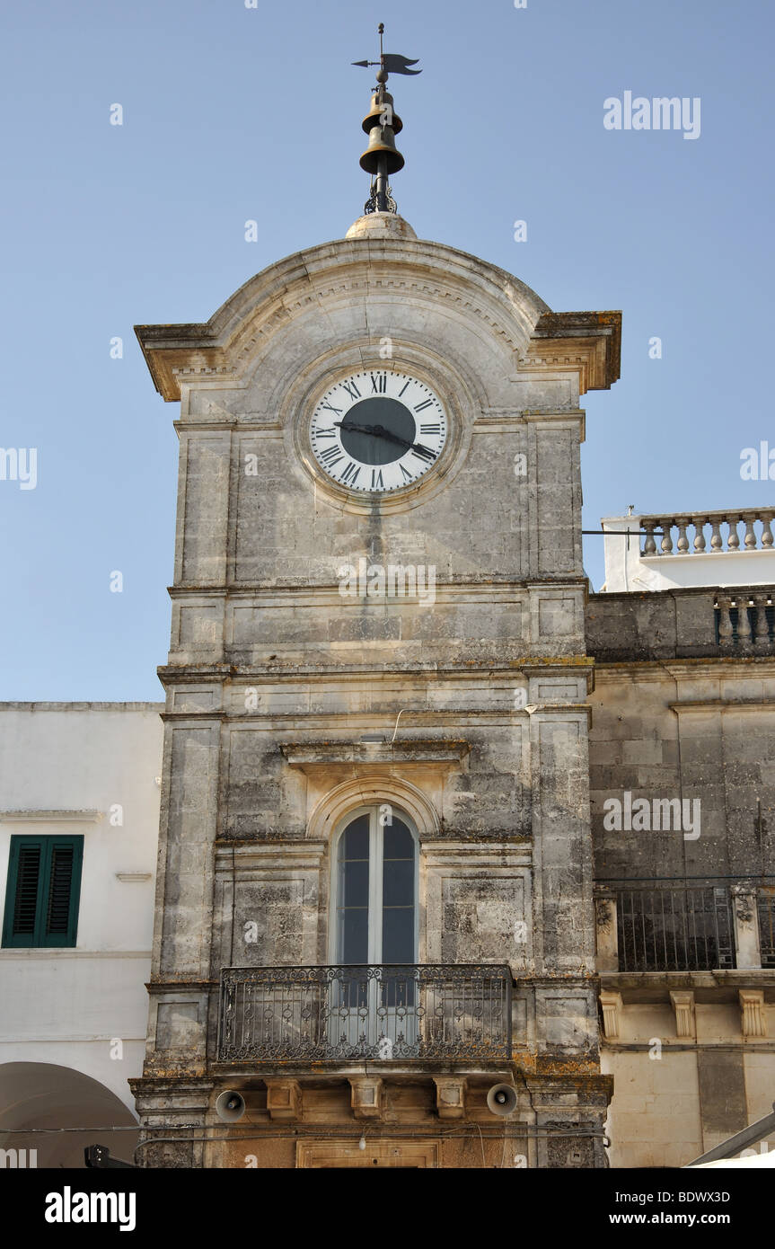Piazza Vittorio Emmanuele, Cisternino, Brindisi Province, Puglia Region, Italy Stock Photo
