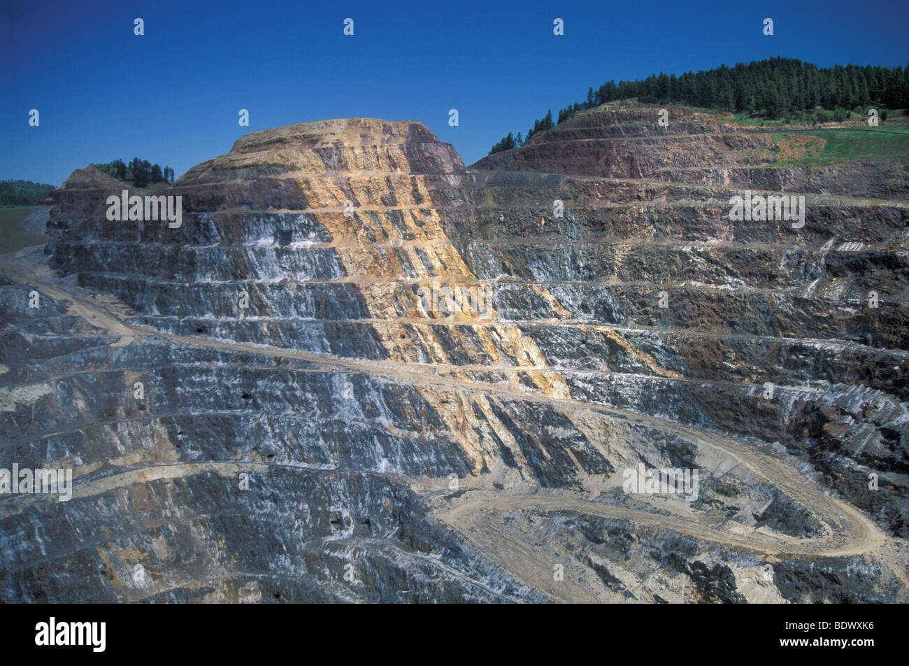 Homestake Gold Mine in Lead, South Dakota Stock Photo