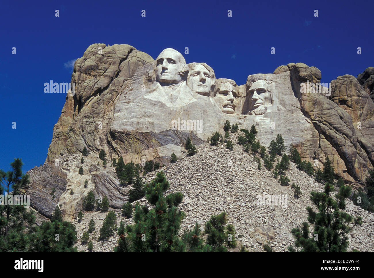 Mount Rushmore National Memorial, South Dakota, USA Stock Photo