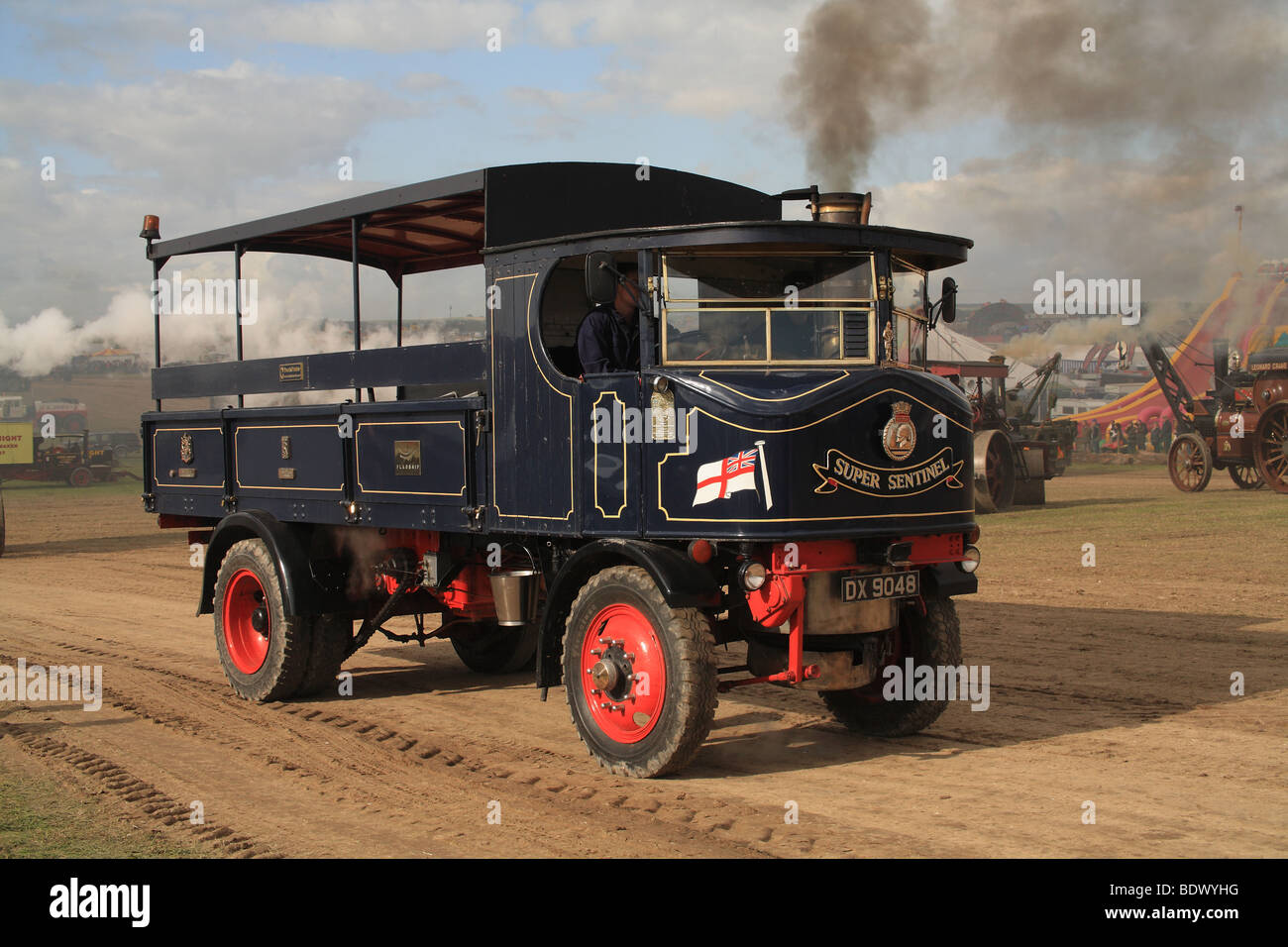 Vintage steam lorry at the 2009 Great Dorset Steam Fair. Stock Photo