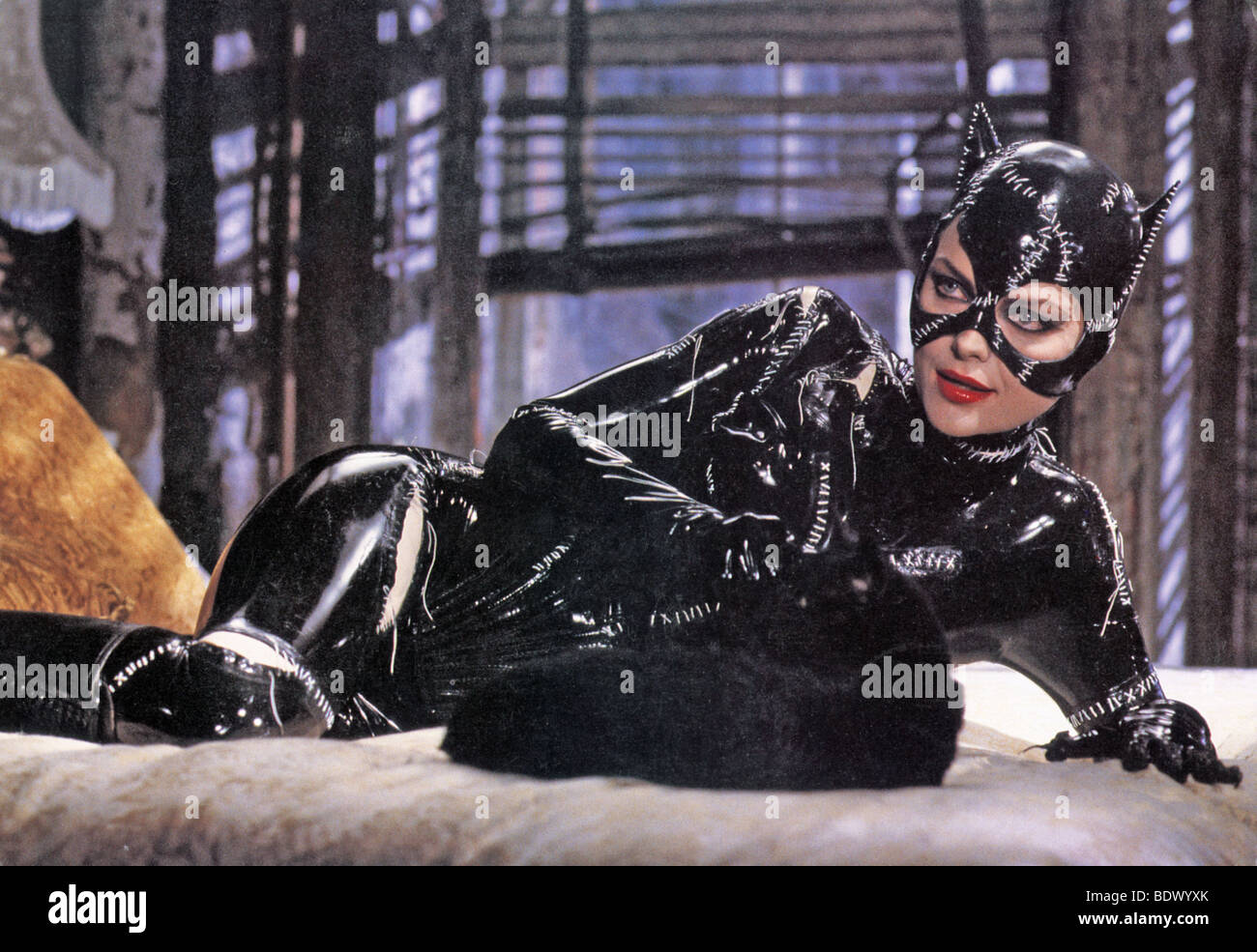 BATMAN RETURNS  - 1992 Wrner film with Michelle Pfeiffer as Bat Woman Stock Photo