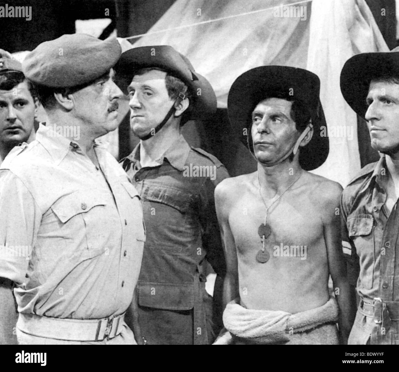 IT AIN'T HALF HOT MUM - UK TV series with Windsor Davies second from left broadcast from 1974 to 1981 Stock Photo