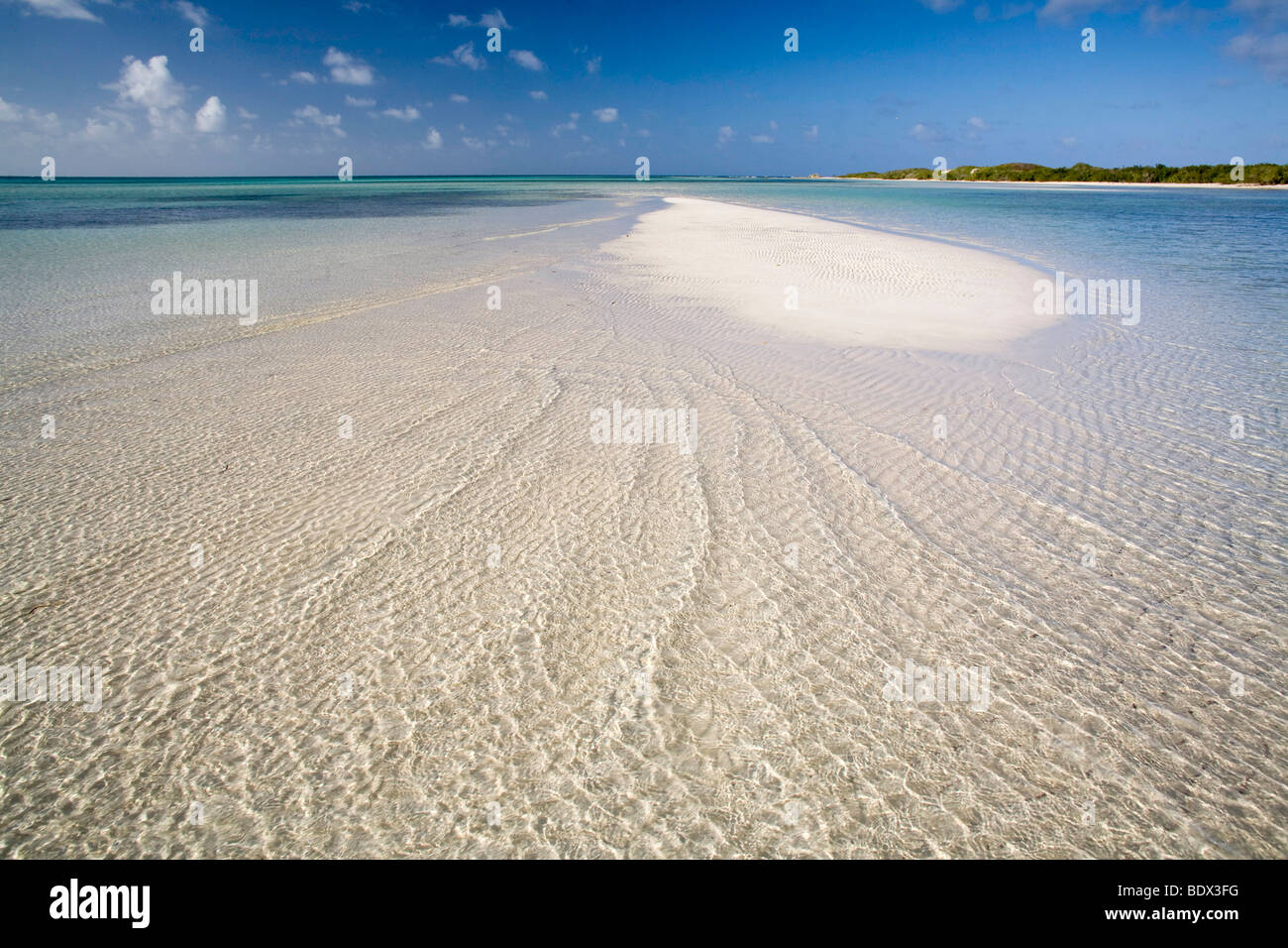 Playa del Flamenco beach, Island of Cayo Coco, Ciego de Avila province, Cuba Stock Photo