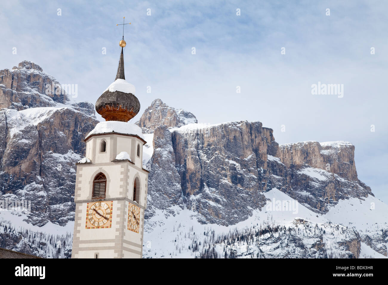 Colfosco, Badia, Dolomites, South Tirol, Trentino Alto-Adige, Italy Stock Photo