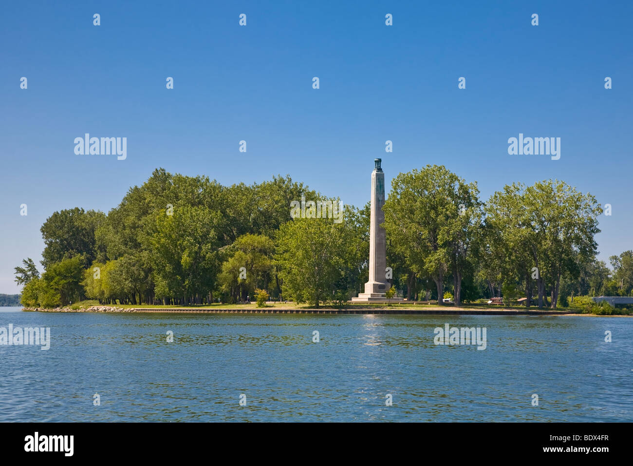 Perry Monument on Lake Erie in Presque Isle State Park in Erie
