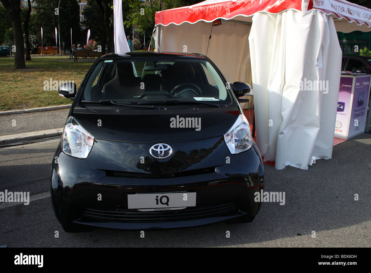 Black Toyota IQ Stock Photo