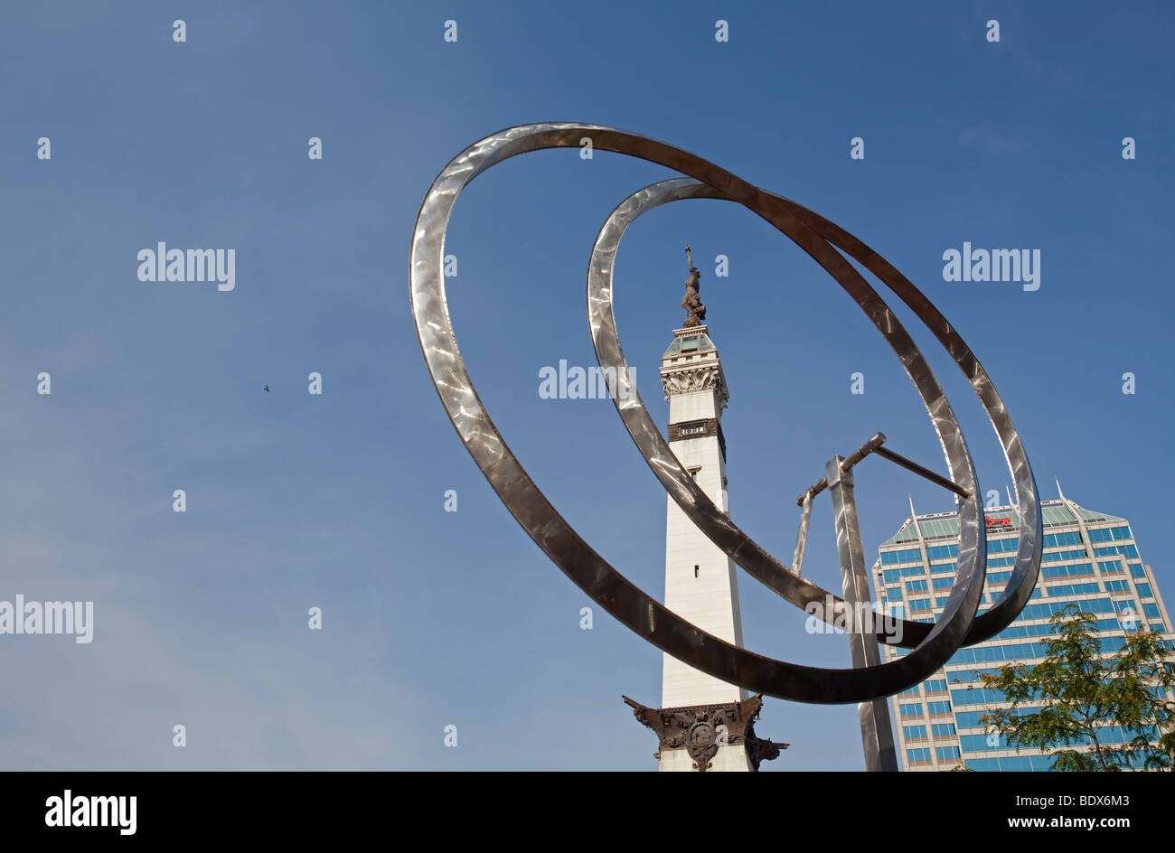 Indianapolis, Indiana - The Soldiers & Sailors Monument. Stock Photo