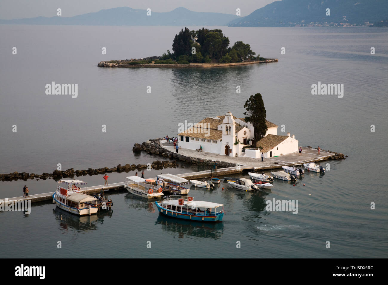 Pontikonisi. Mouse Island. Corfu, Greece. NO Property Release Stock Photo -  Alamy