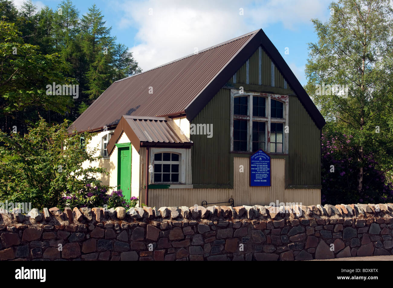 Church of Scotland, Kinlochewe, Wester Ross, Scotland Stock Photo