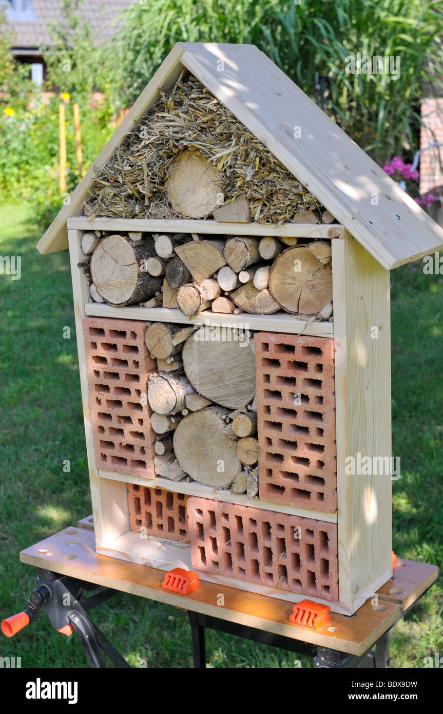 Insect hotel Stock Photo