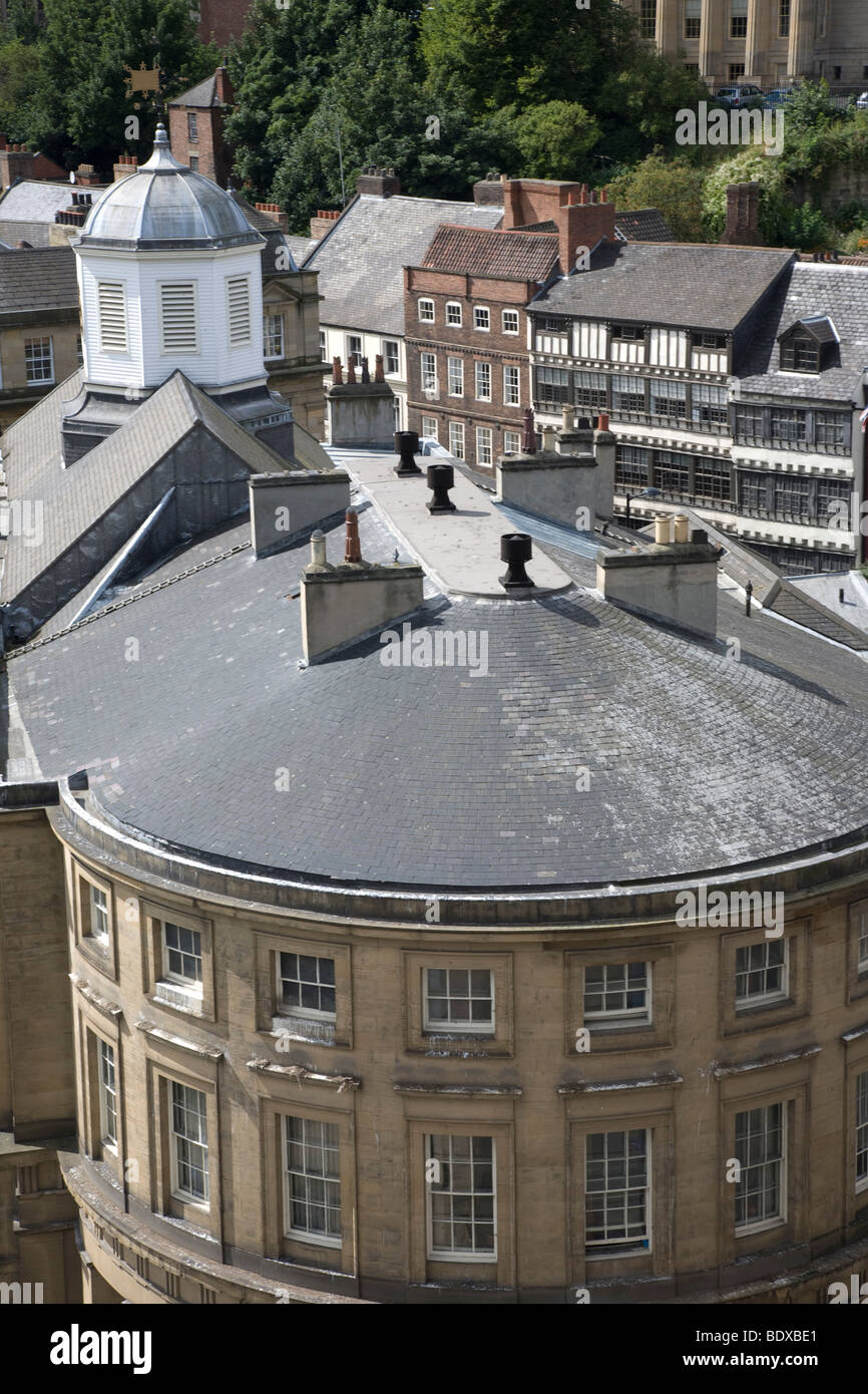 The Guildhall in Newcastle upon Tyne, viewed from the Tyne Bridge Stock