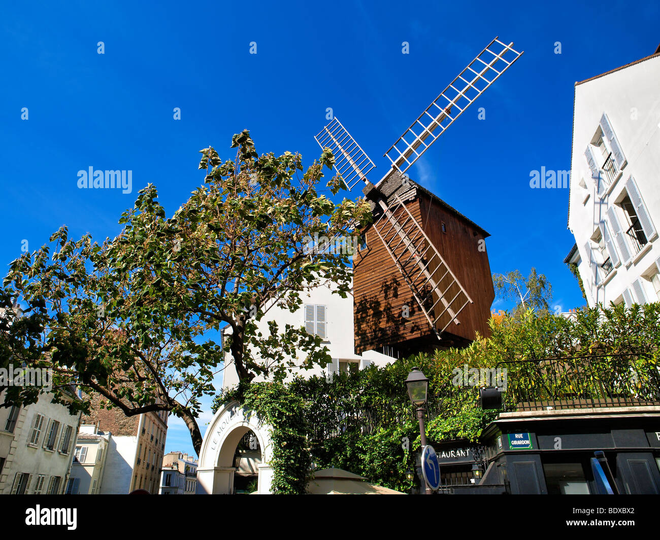 Moulin de La Galette, Paris, France. Stock Photo