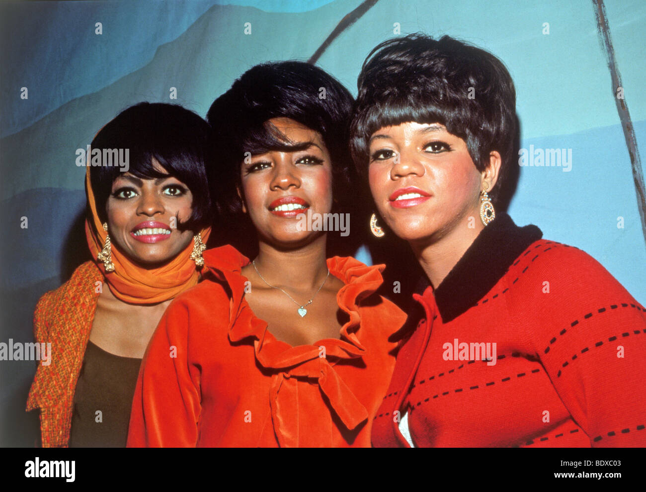 SUPREMES - US vocal group with from l: Diana Ross, Mary Wilson and Florence Ballard in 1967 Stock Photo