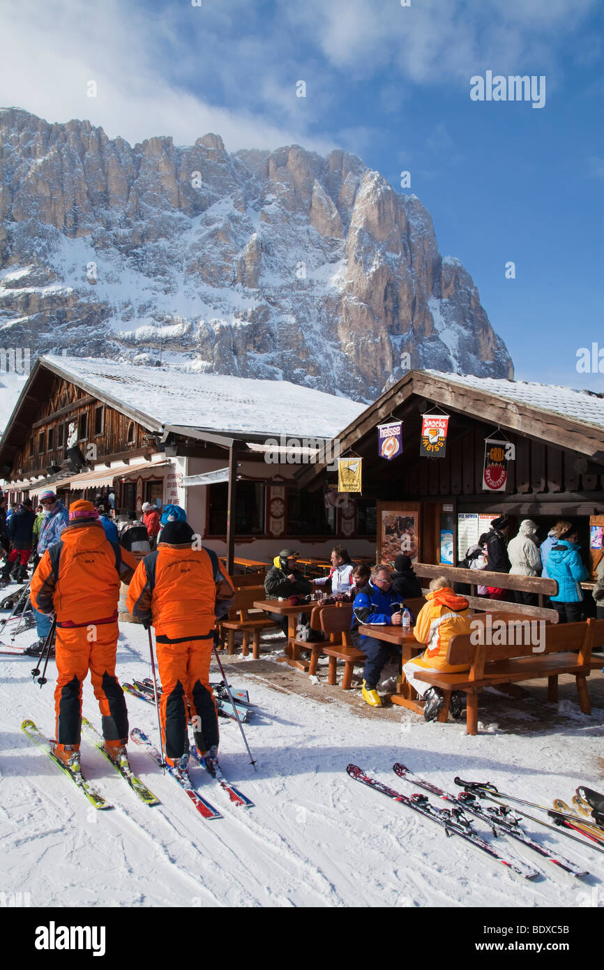 Sella Ronda ski area, Val Gardena, Dolomites, South Tirol, Trentino Alto-Adige, Italy Stock Photo