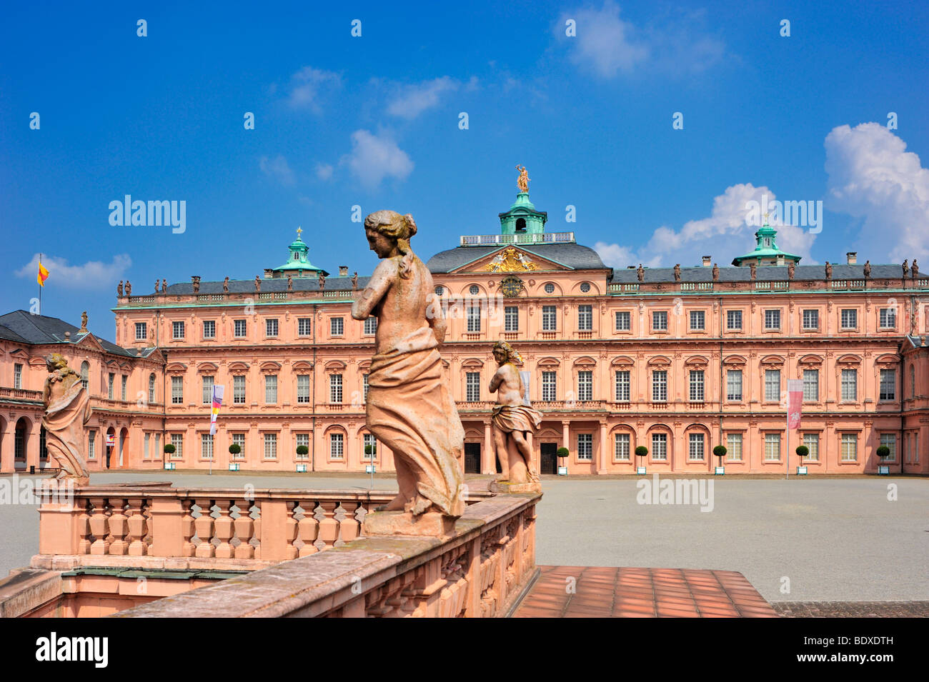 Schloss Rastatt castle seen from the courtyard, Rastatt, Black Forest