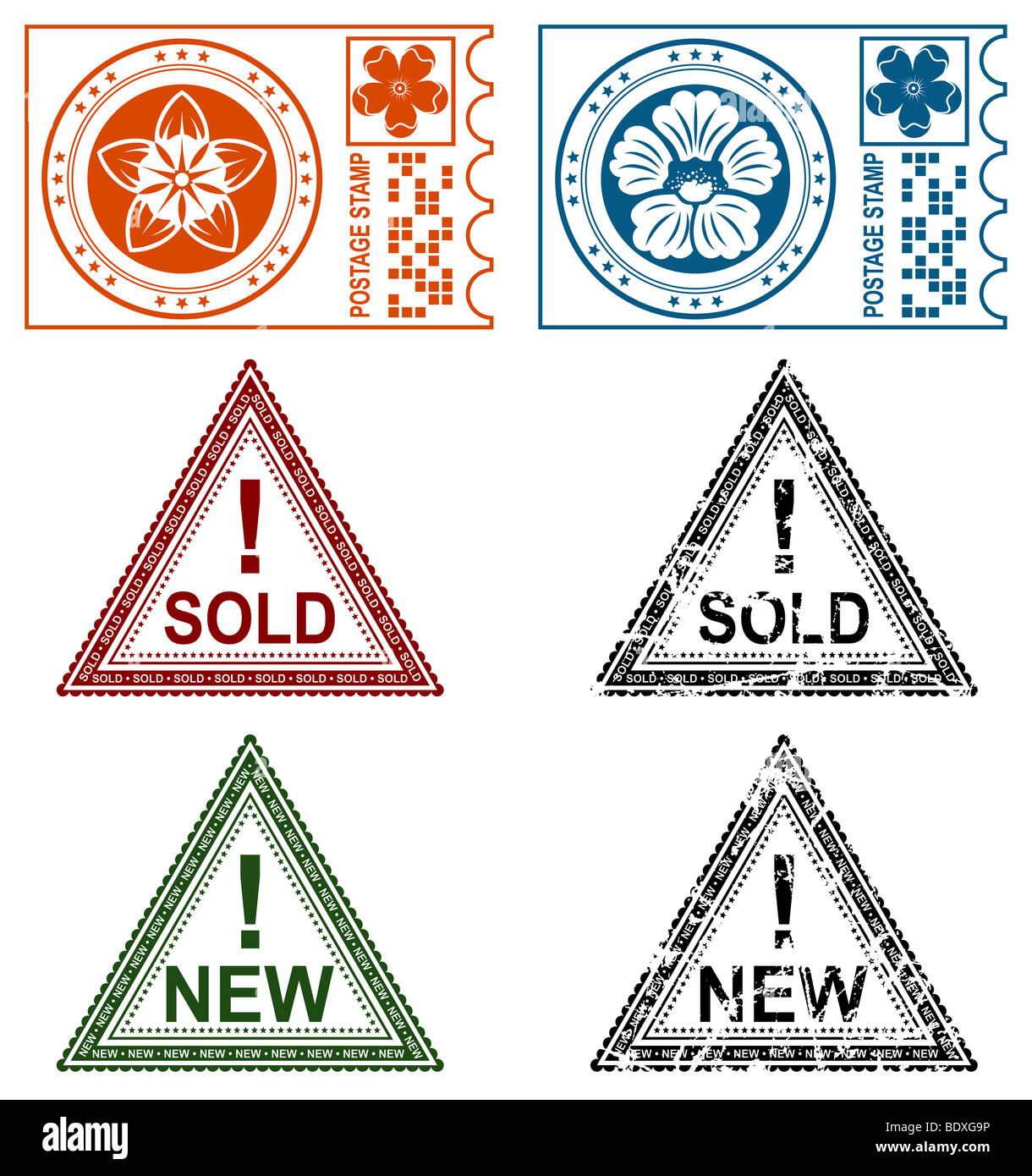 Collection grunge stamps Stock Photo Alamy