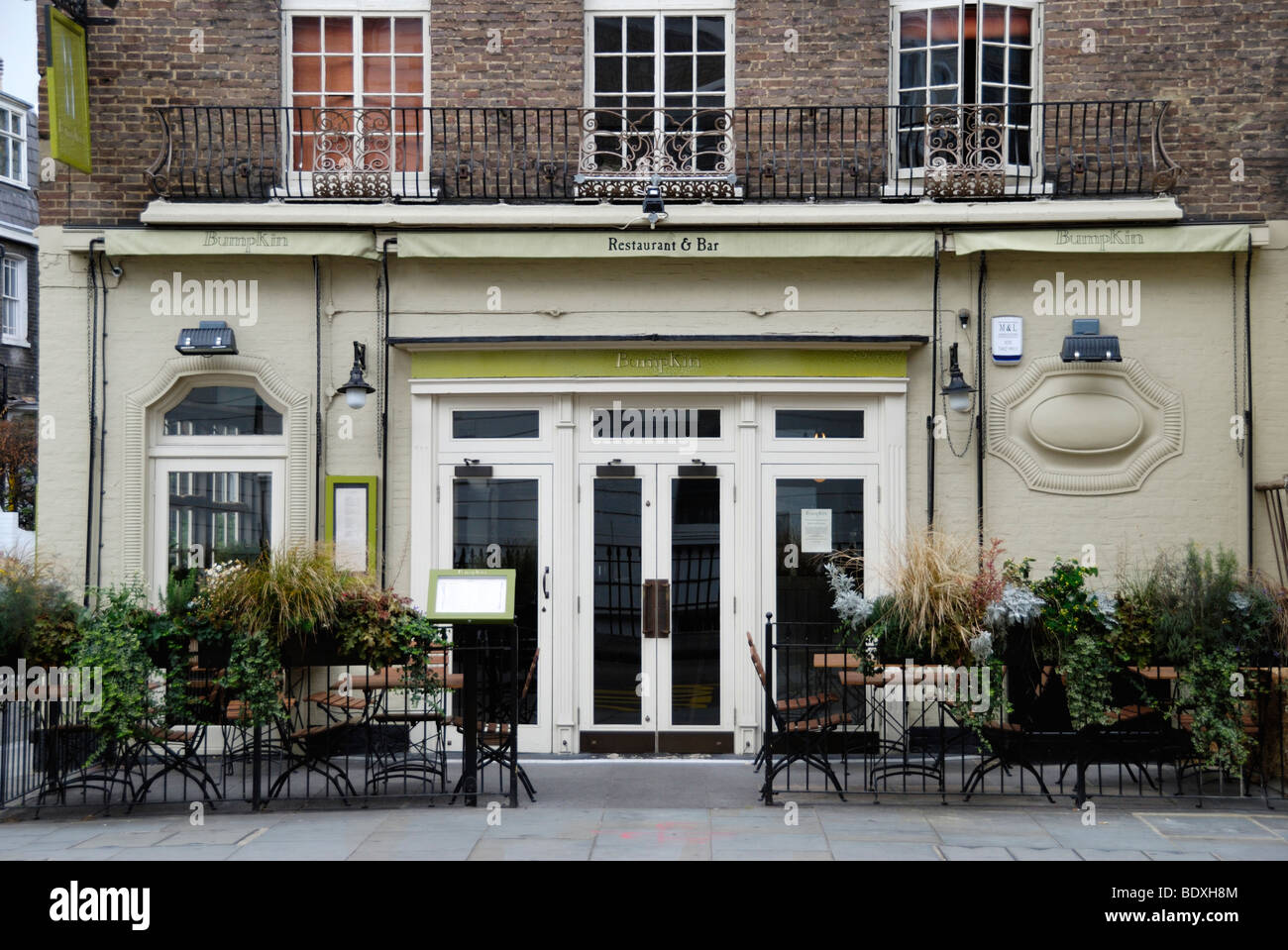 The Bumpkin restaurant and bar in Old Brompton Road, Chelsea, London, England, UK Stock Photo