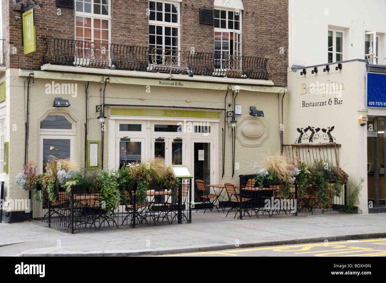 The Bumpkin restaurant and bar in Old Brompton Road, Chelsea, London