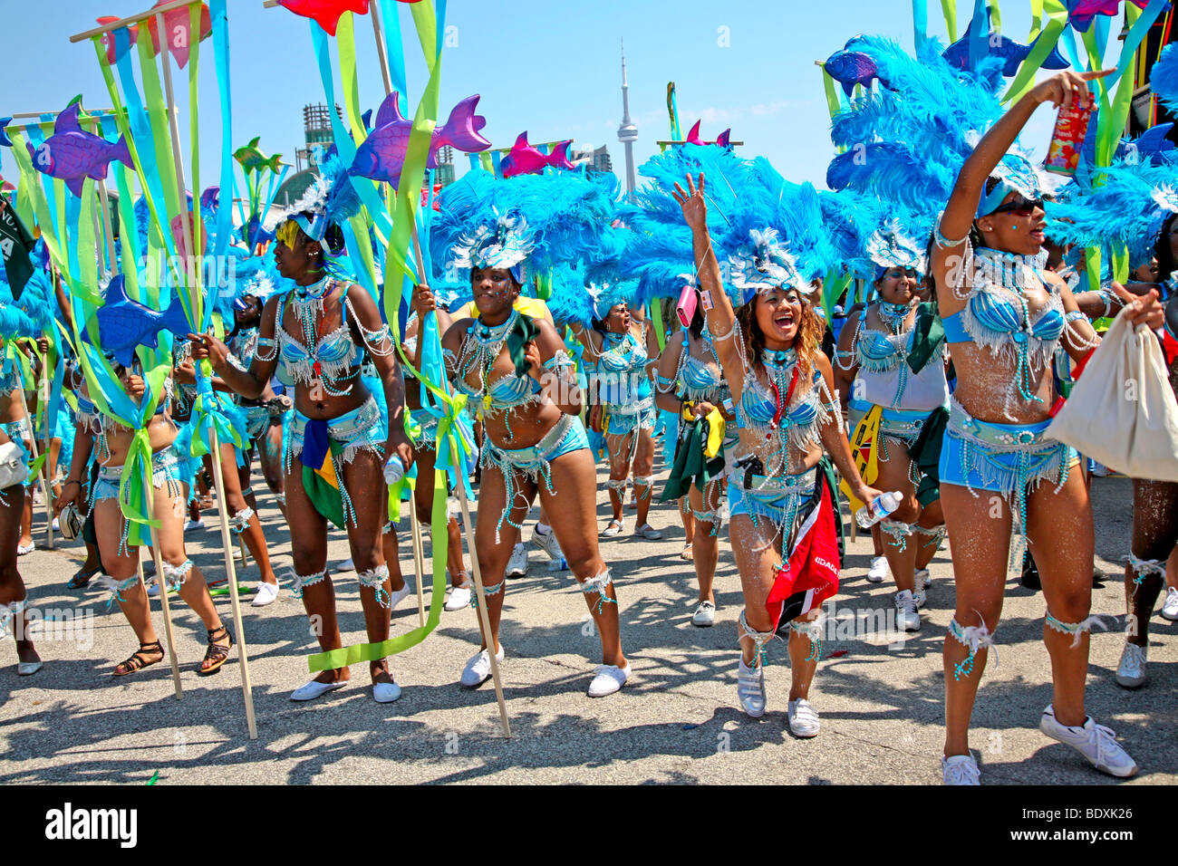 Caribana;Caribbean Carnival Parade and Festival in Toronto,Ontario;Canada;North America Stock Photo