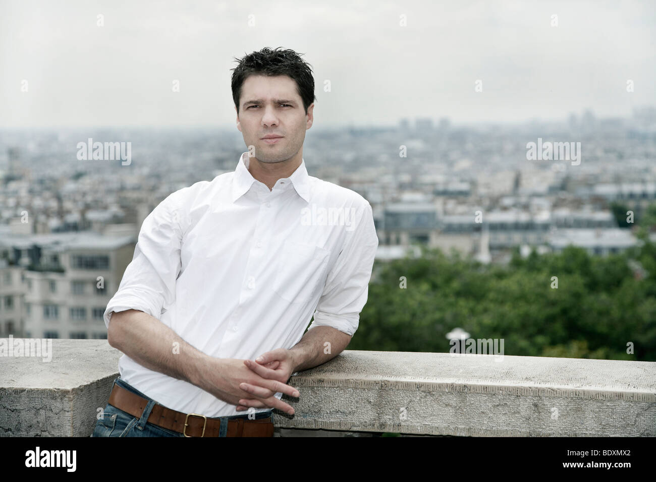 Young man, portrait, Paris, France, Europe Stock Photo