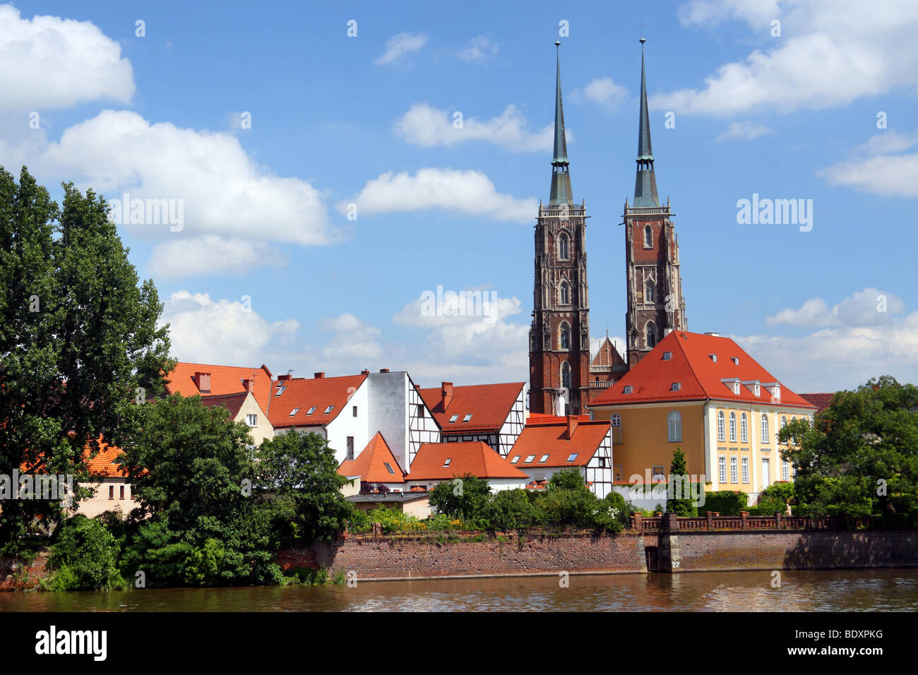 Cathedral on Ostrow Tumski in Wroclaw, Poland Stock Photo - Alamy