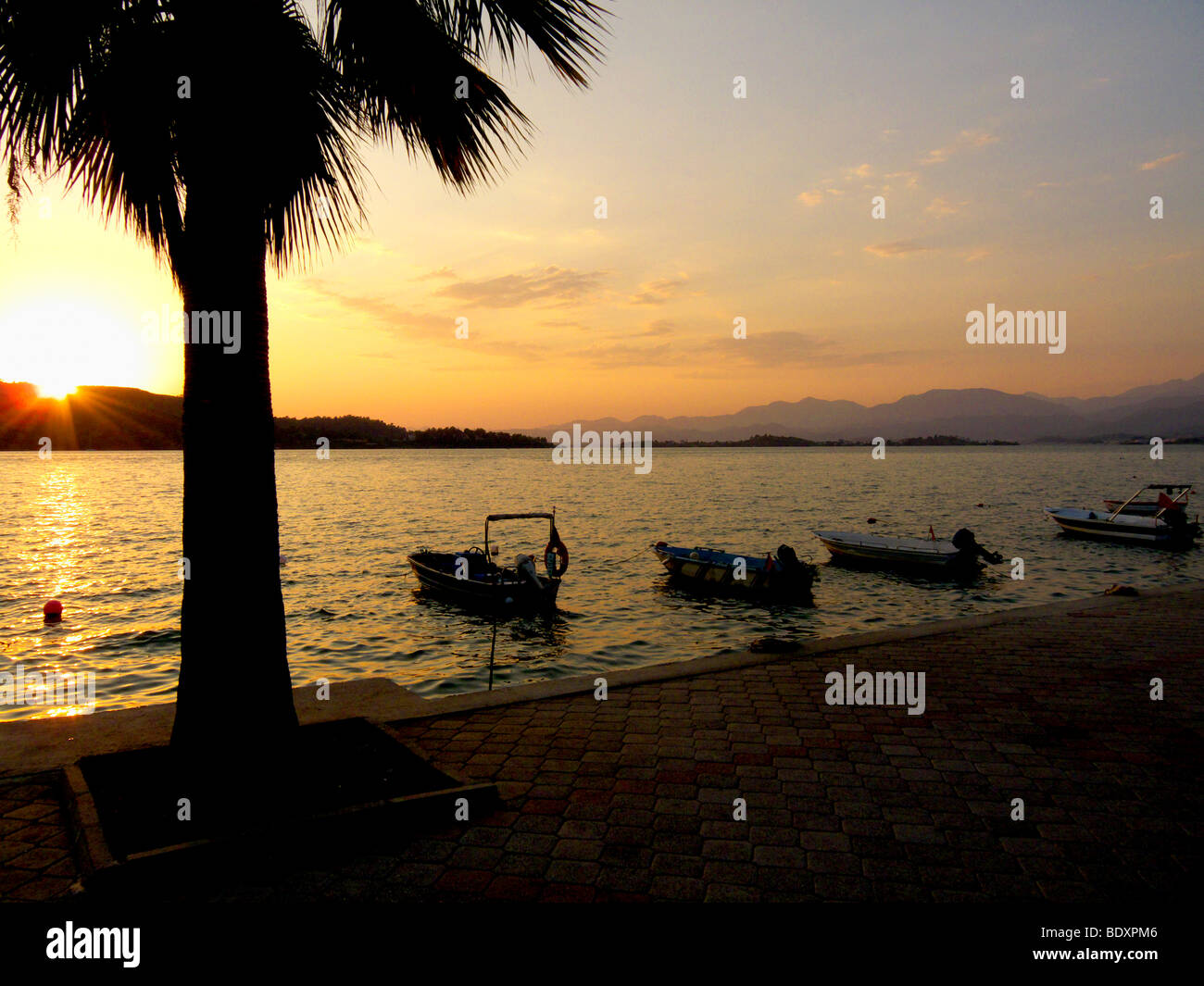 Sunset At Fethiye In Turkey Stock Photo Alamy