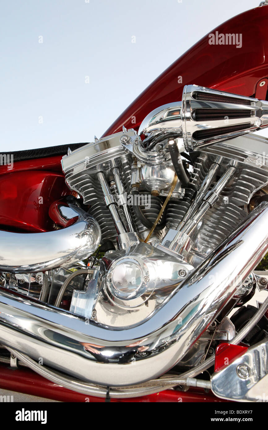 Custom chopper riding highway hi-res stock photography and images - Alamy