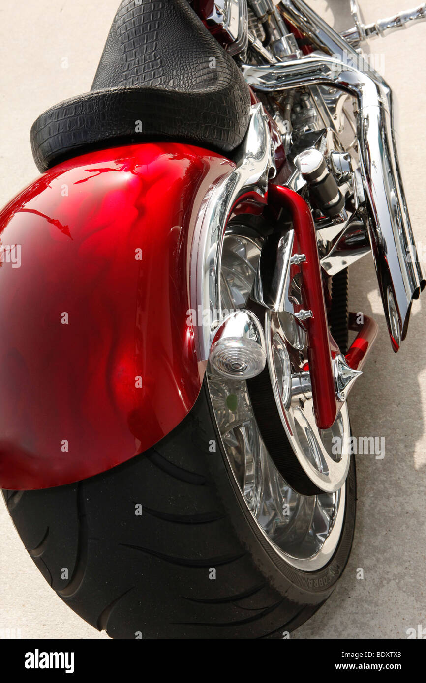 Custom chopper riding highway hi-res stock photography and images - Alamy