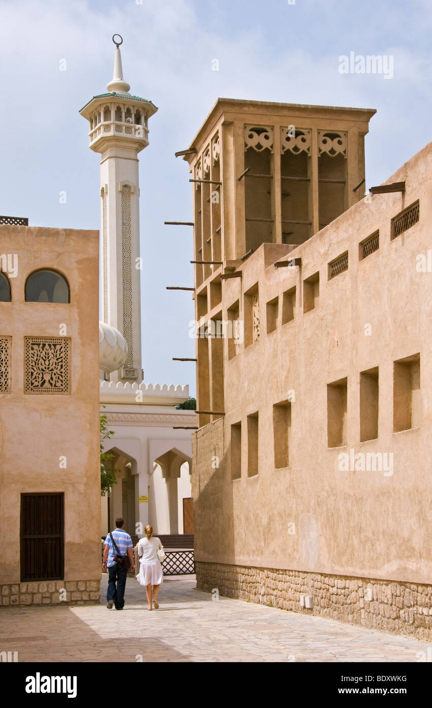 Historical Bastakiya area in Bur Dubai Stock Photo