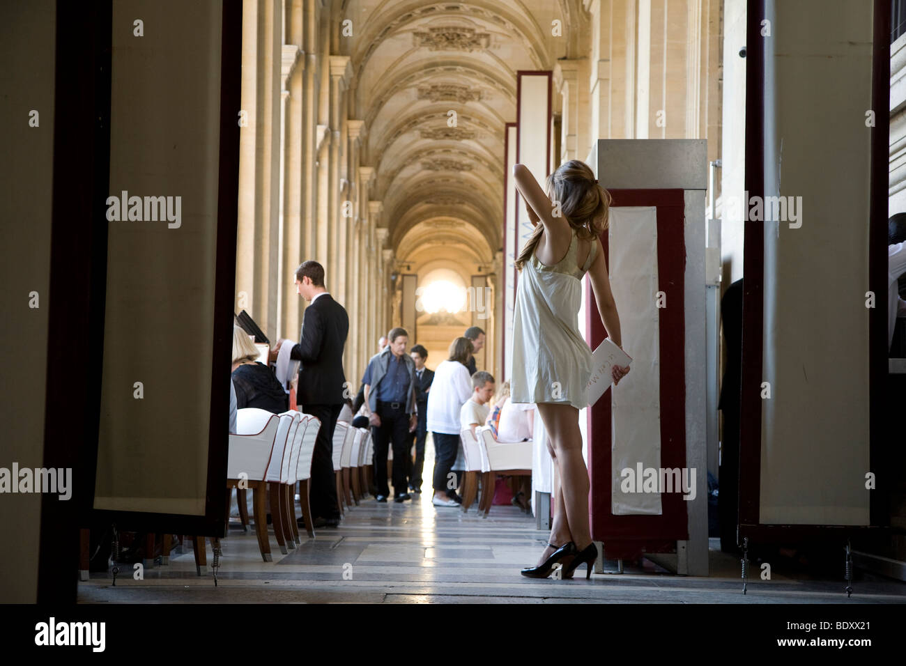 Cafe Marly, Louvre Art Museum, Paris, France Stock Photo Alamy