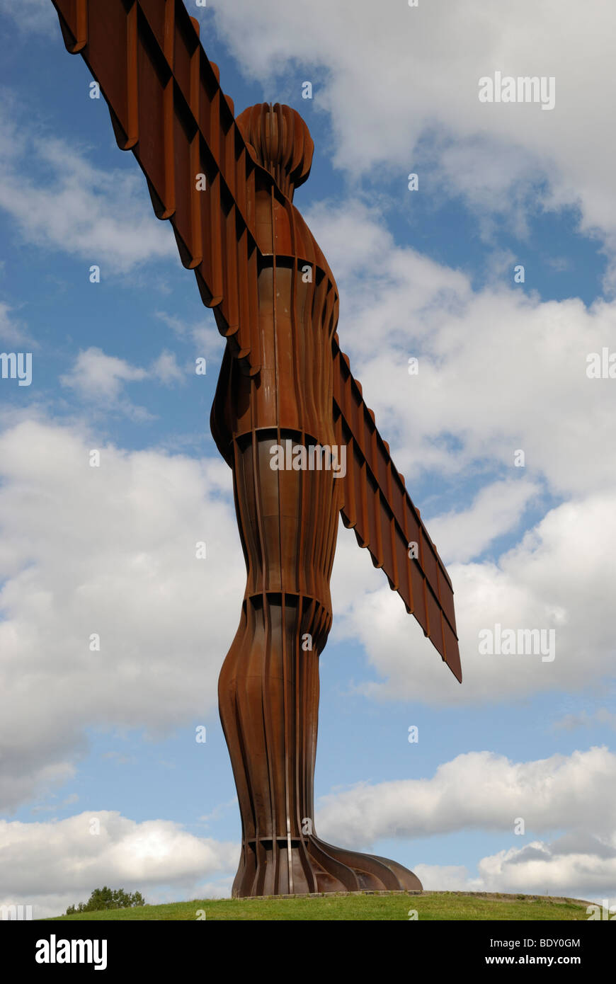 'Angel of the North' by British sculptor Antony Gormley. Gateshead, Tyne and Wear, England. Stock Photo