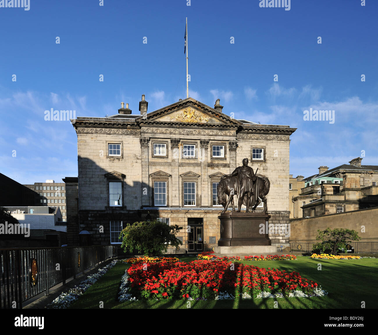 Palladian townhouse, Headquarters of the Royal Bank of Scotland, Edinburgh, Scotland, UK Stock Photo